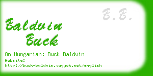 baldvin buck business card